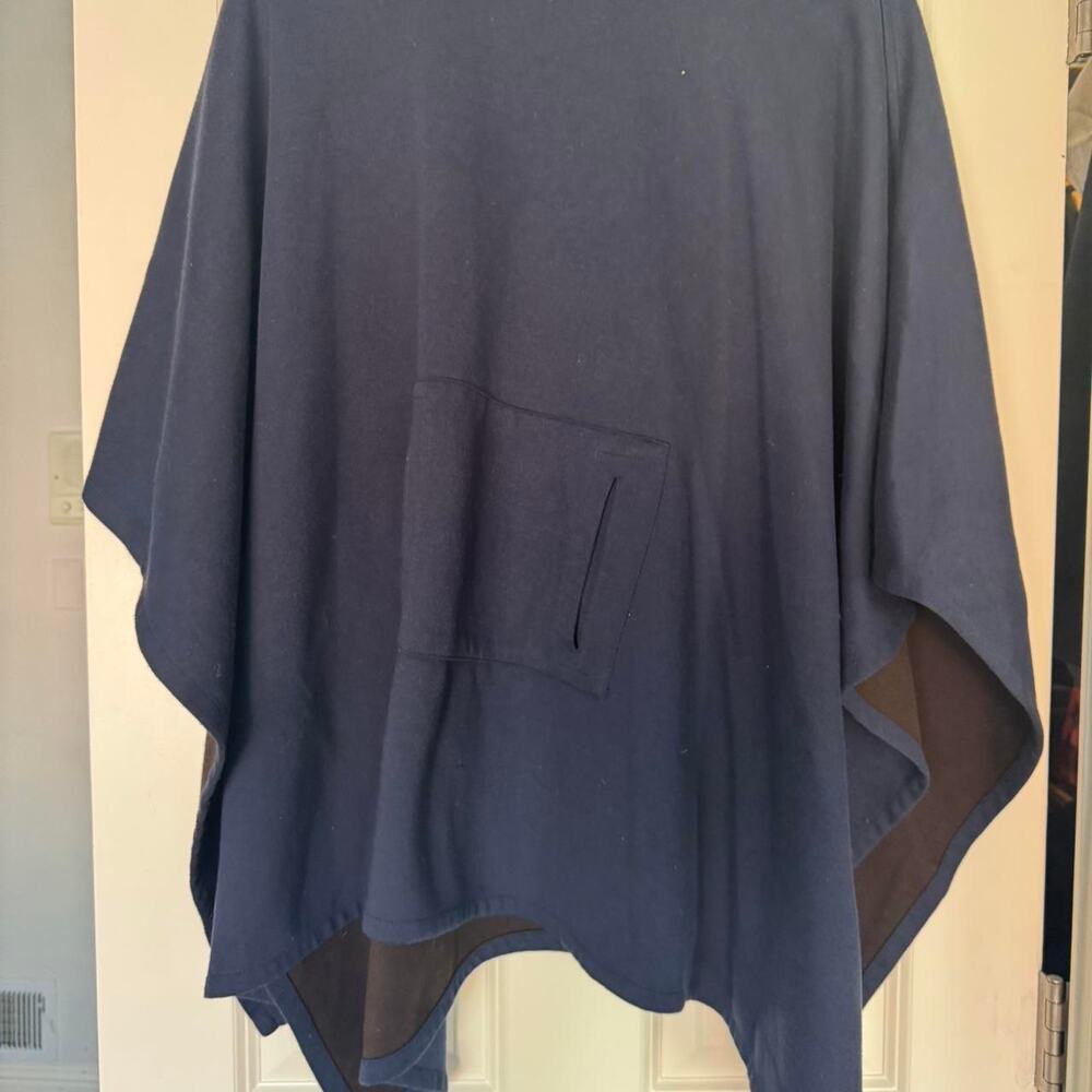 Navy blue liz claiborne poncho